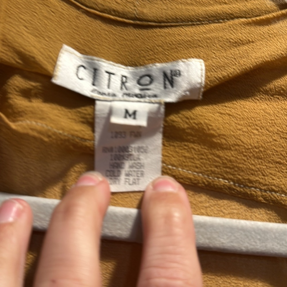 Citron Santa Monica 100% Silk Art Deco Lady Print Open Cardigan M Kimono Jacket - Picture 2 of 8